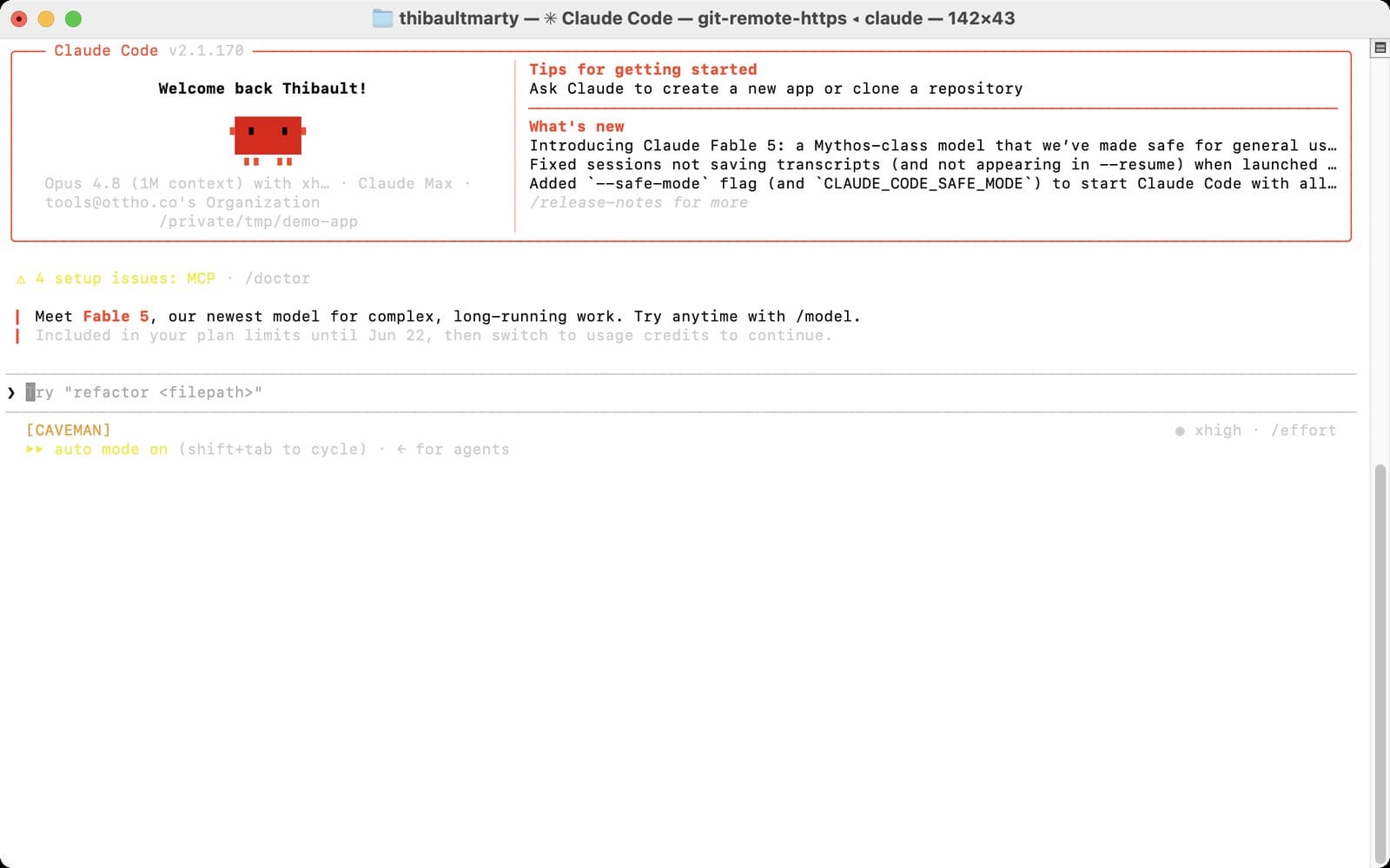 Interface de Claude Code