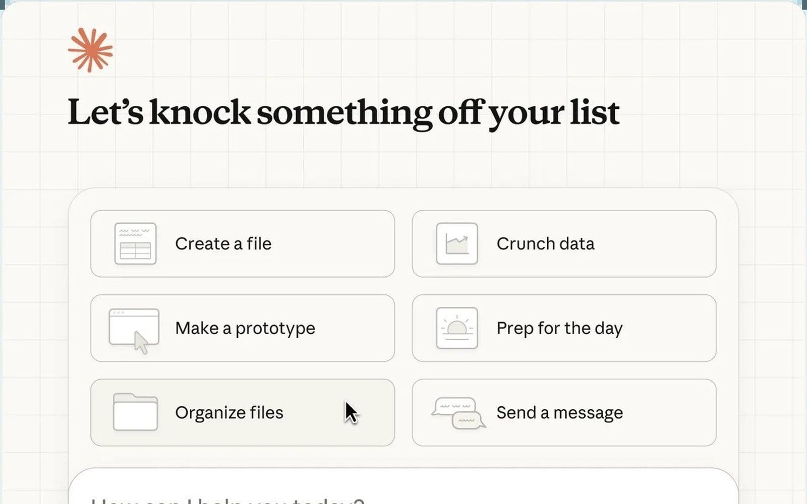 Interface de Claude Cowork