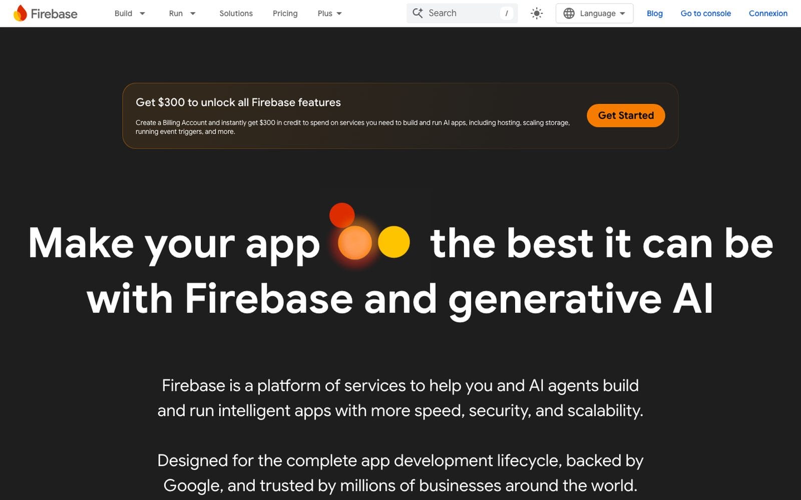 Interface de Firebase