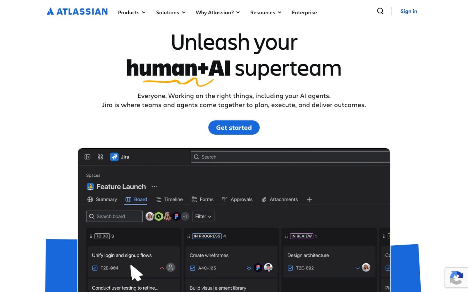 Interface de Jira / Atlassian