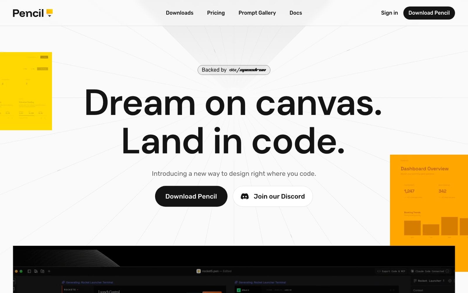 Interface de Pencil