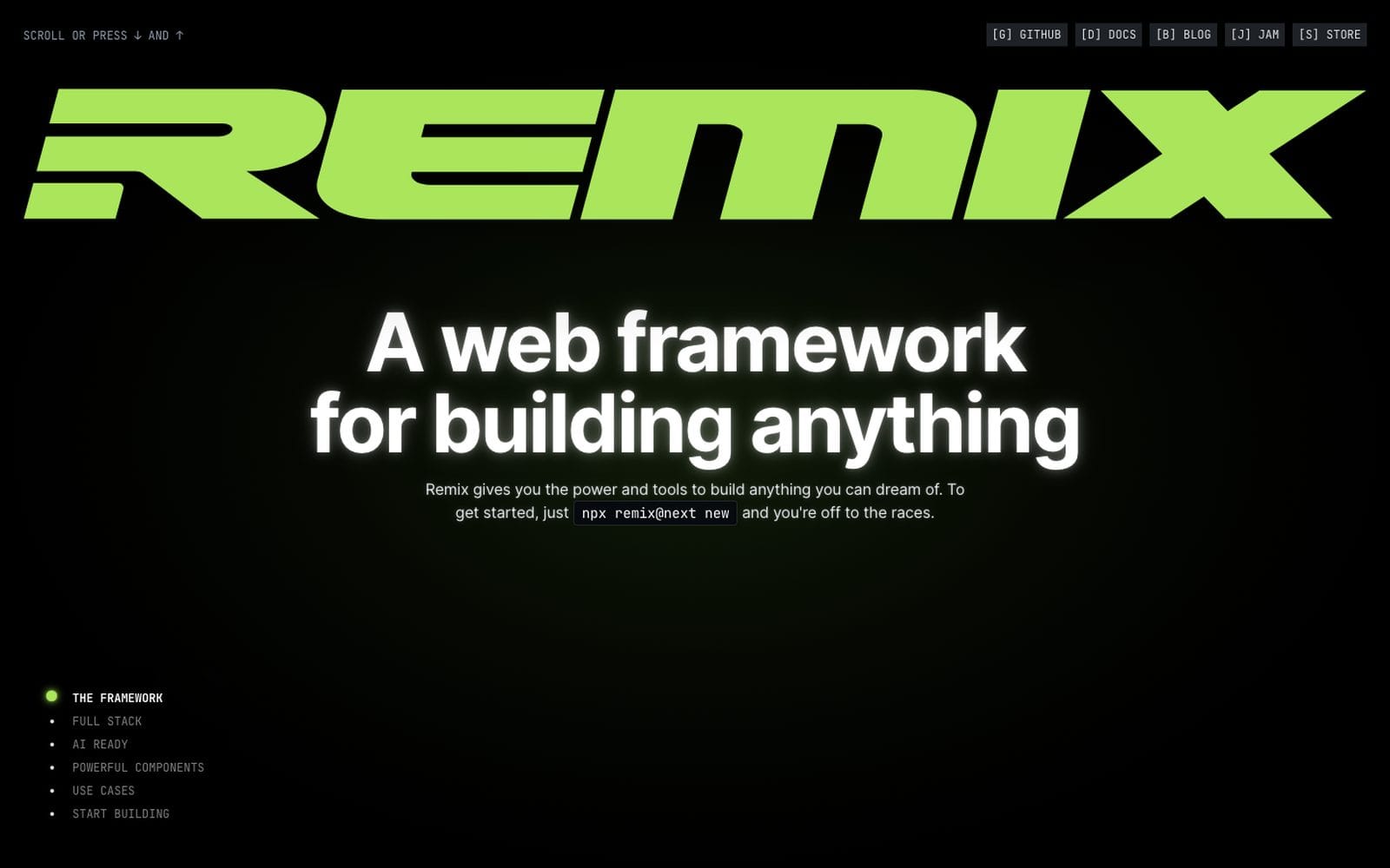 Interface de Remix
