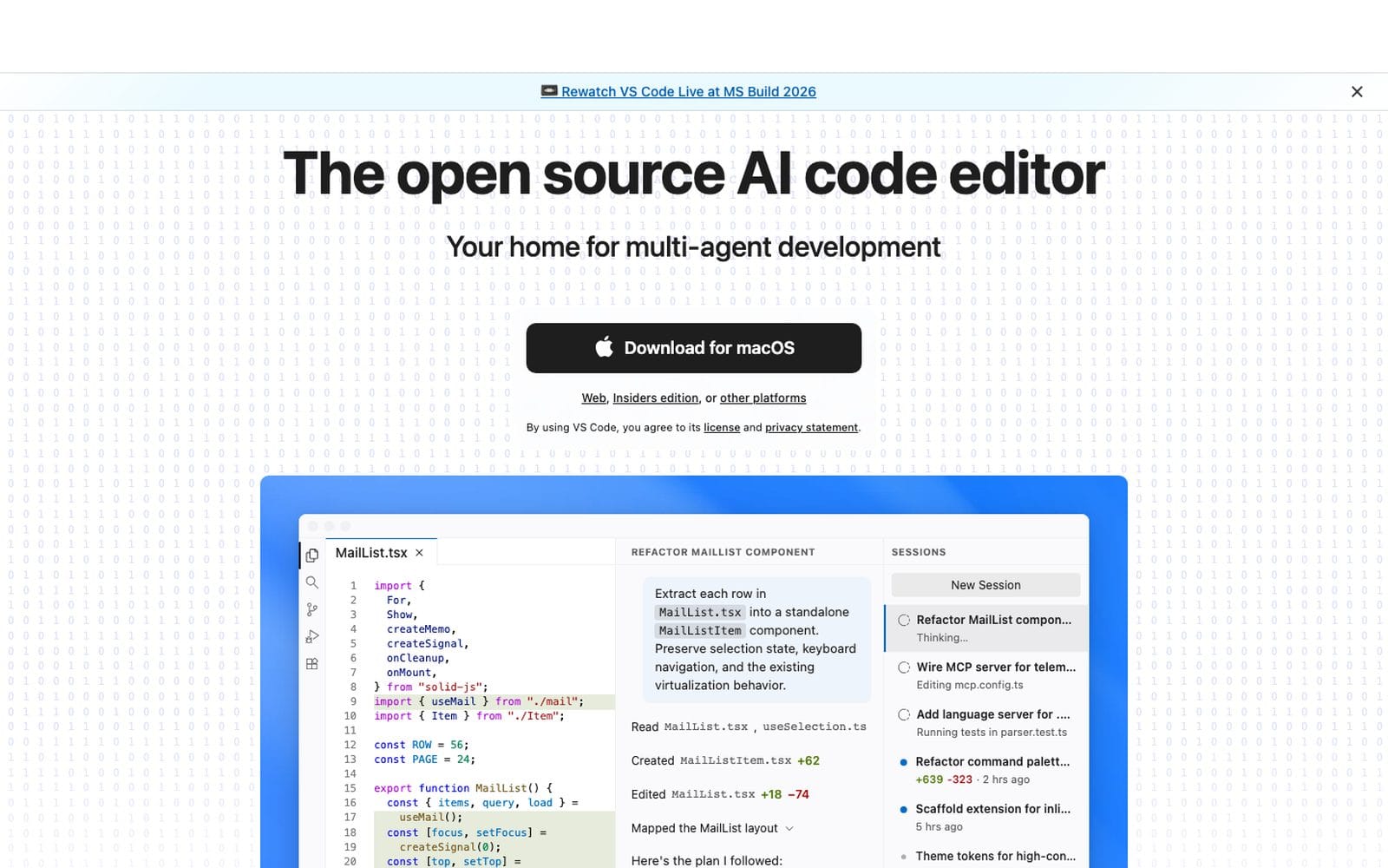 Interface de VS Code
