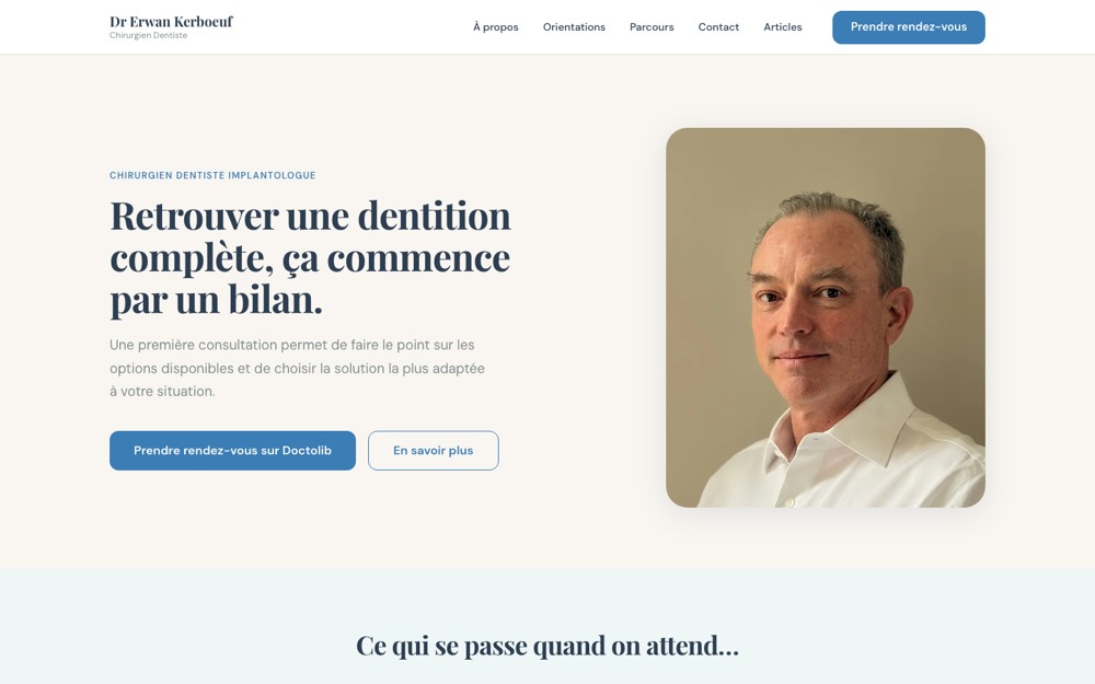 Site créé par Erwan, écran 1